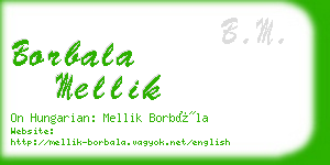 borbala mellik business card
